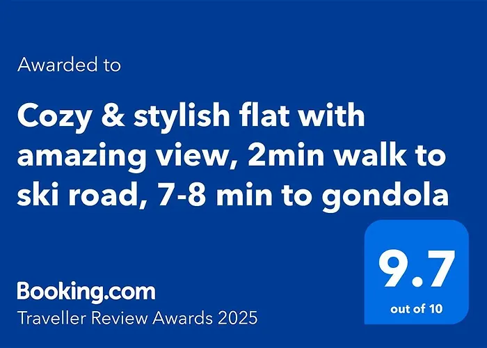 Spacious Stylish With Large Terrace And Amazing View, 5 Min To Gondola & Bar Str Lejlighed *